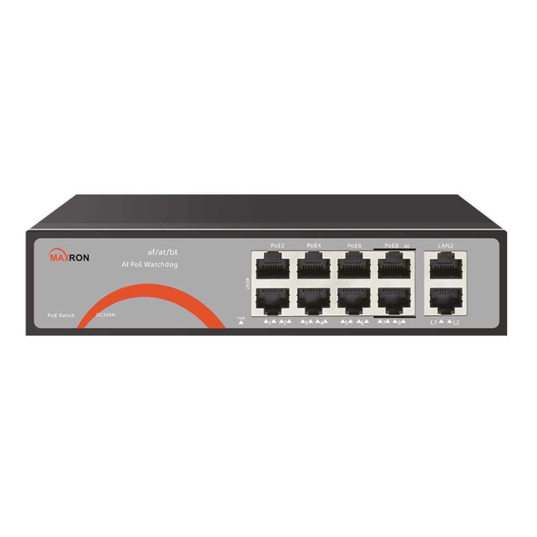سوئیچ ۸ پورت مکسرون مدل MSW-3008FP-2FL-120I-V2