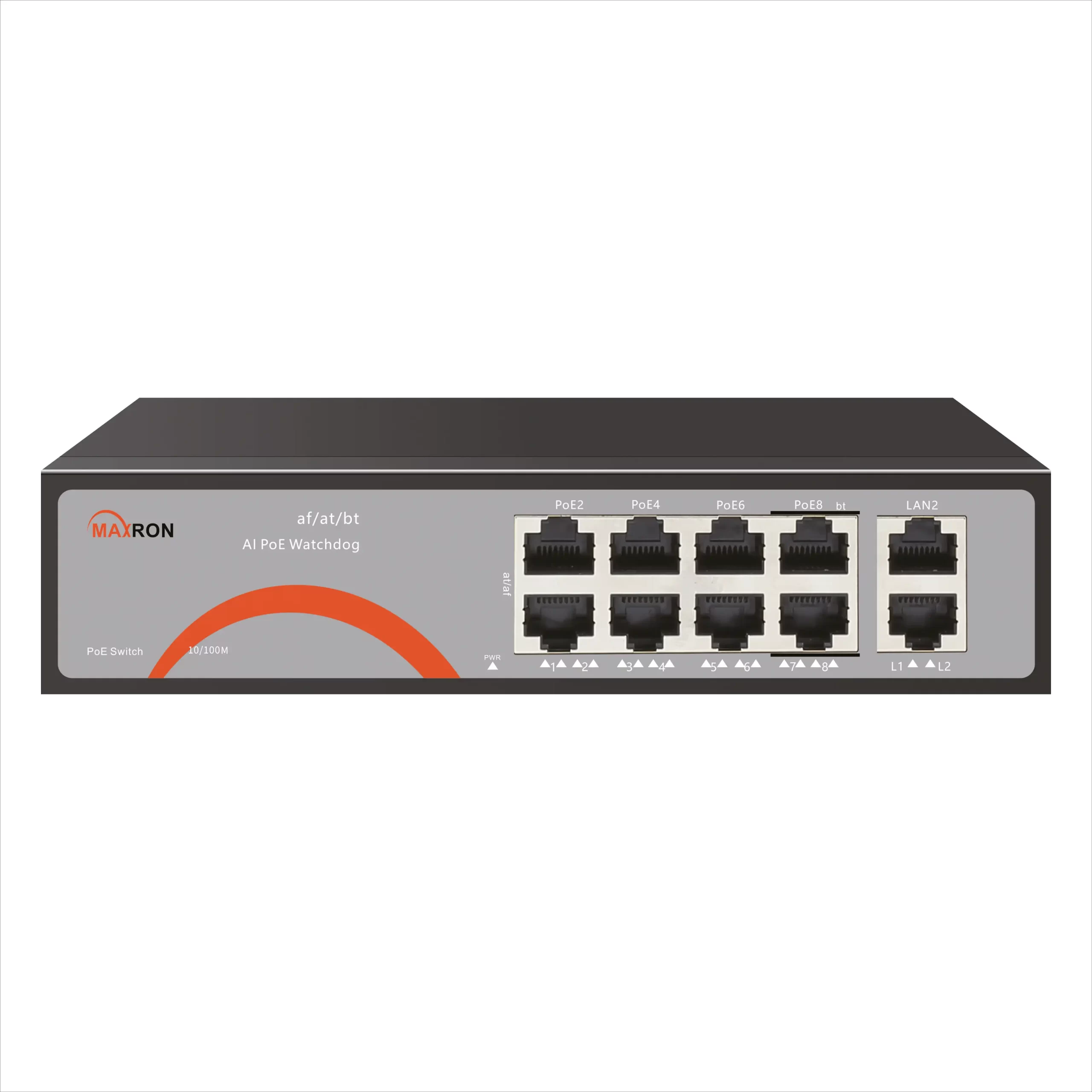 سوئیچ 8 پورت POE مکسرون مدل MSW-3008FP-2GL-120I-V2