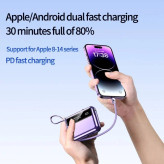 پاوربانک همراه میتسوشیدا مدل KC-HD541 ظرفیت 10000 میلیآمپر ساعت با شارژ سریع PD و توان 66 وات