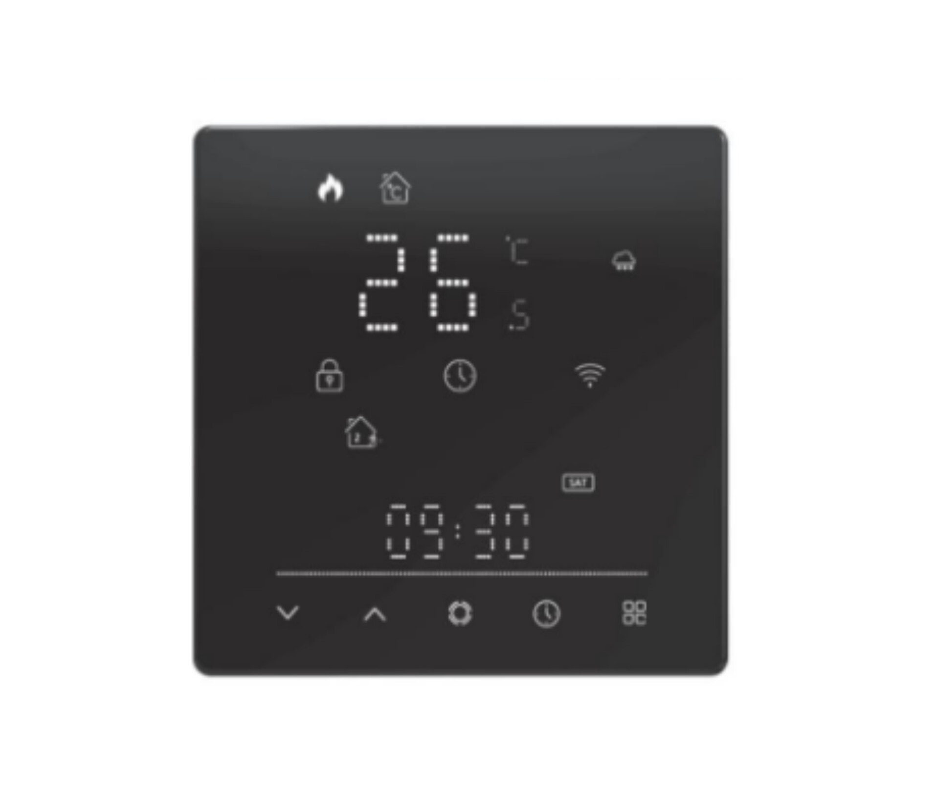 ترموستات هوشمند Matter Wi-Fi گرمایش آب 5 آمپر مدل MWHT-S02-GA