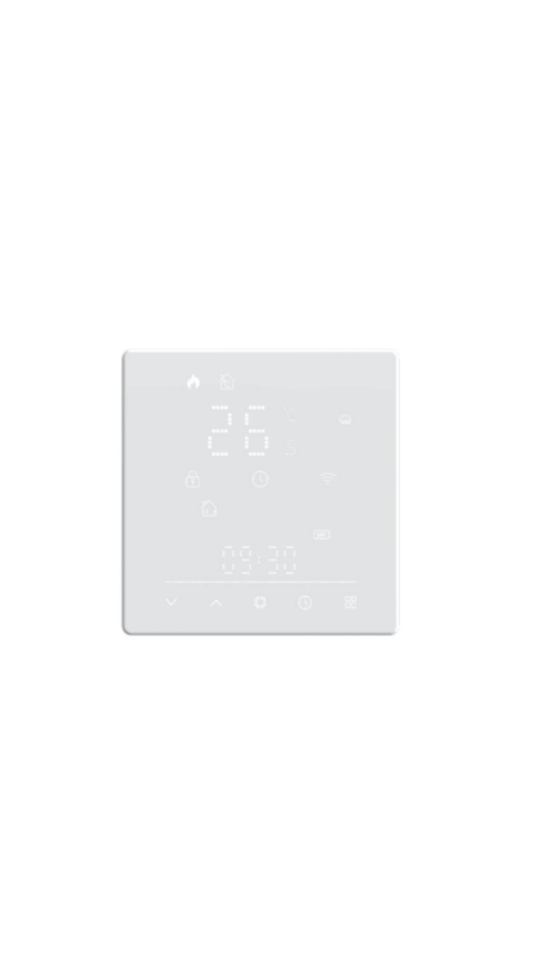 ترموستات هوشمند Matter Wi-Fi گرمایش آب/پکیج 5 آمپر مدل MWHT-S02-GC