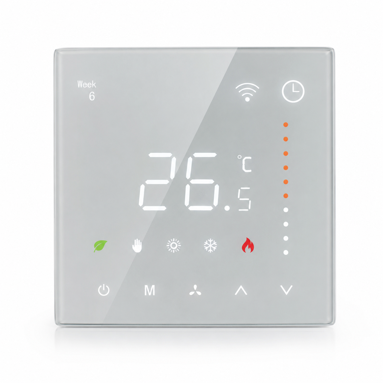 ترموستات هوشمند Wi-Fi پکیج گرمایش آب و گاز آرسس مدل WHT-S01-GA/GC