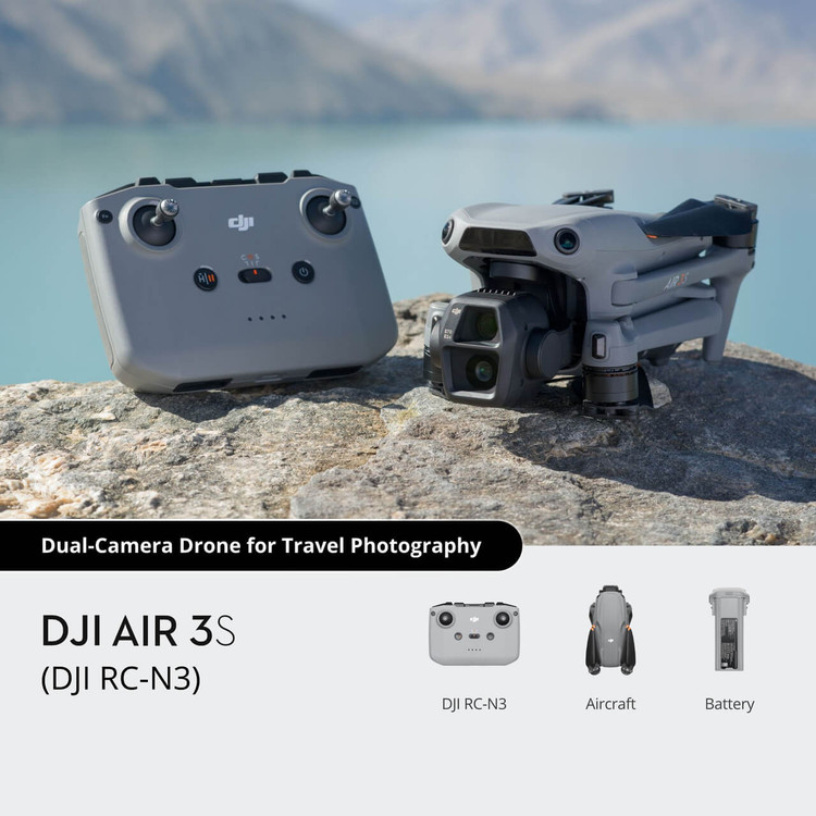 پهپاد DJI Air 3S با ریموت DJI RC-N3