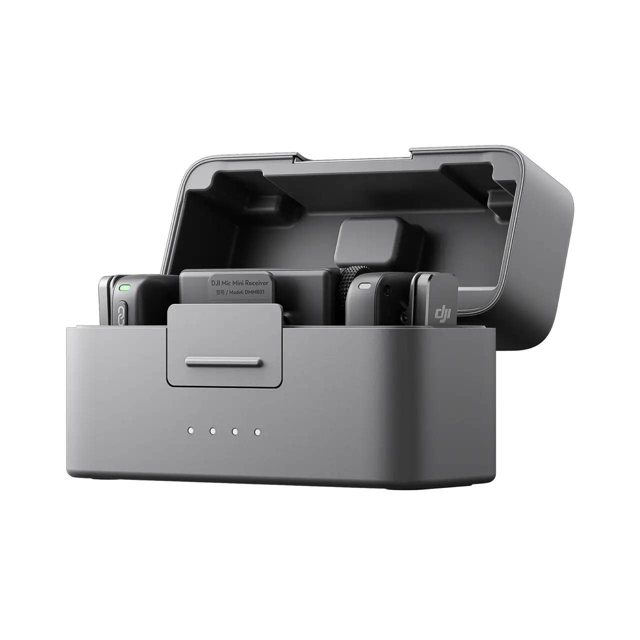 میکروفون بی‌سیم DJI Mic Mini با دو فرستنده، یک گیرنده و کیف شارژ