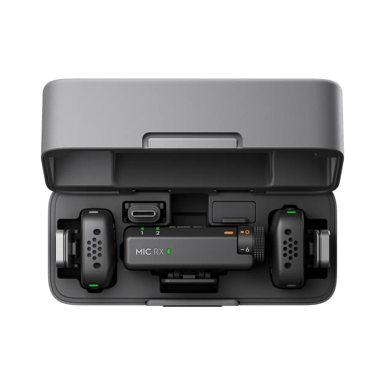 میکروفون بیسیم DJI Mic Mini با دو فرستنده، یک گیرنده و کیف شارژ