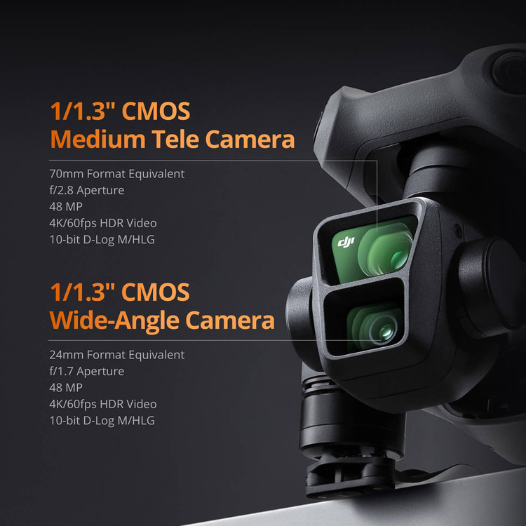کوادکوپتر DJI Air 3 Fly More Combo با کنترلر DJI RC 2
