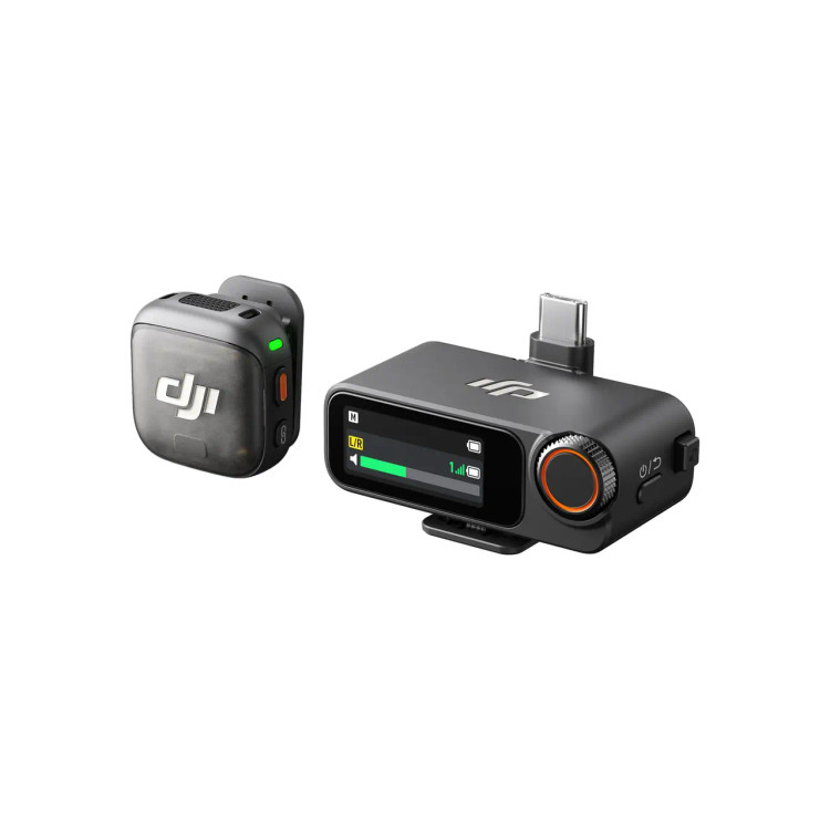 میکروفون DJI Mic 3 با یک فرستنده و یک گیرنده