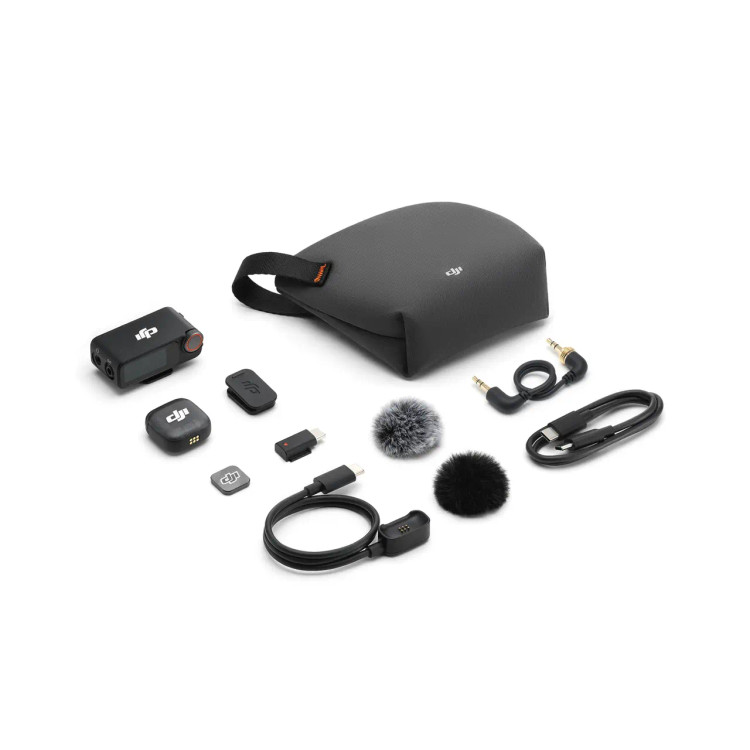 میکروفون DJI Mic 3 با یک فرستنده و یک گیرنده