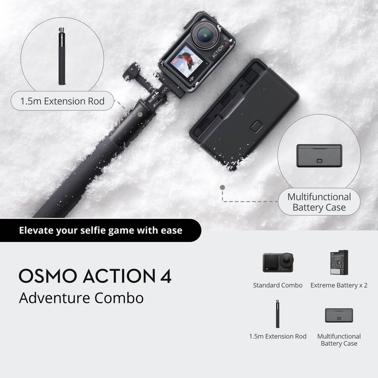 دوربین اکشن DJI Osmo Action 4 Adventure Combo