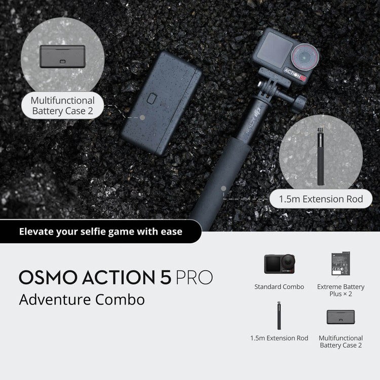 دوربین DJI Osmo Action 5 Pro Adventure Combo