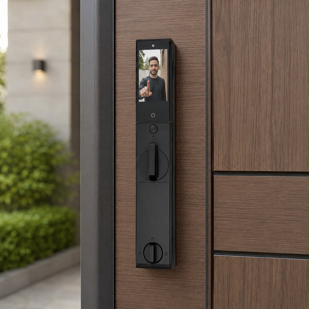 قفل هوشمند HC929 تشخیص چهره سه‌بعدی، Wi-Fi و Video Intercom
