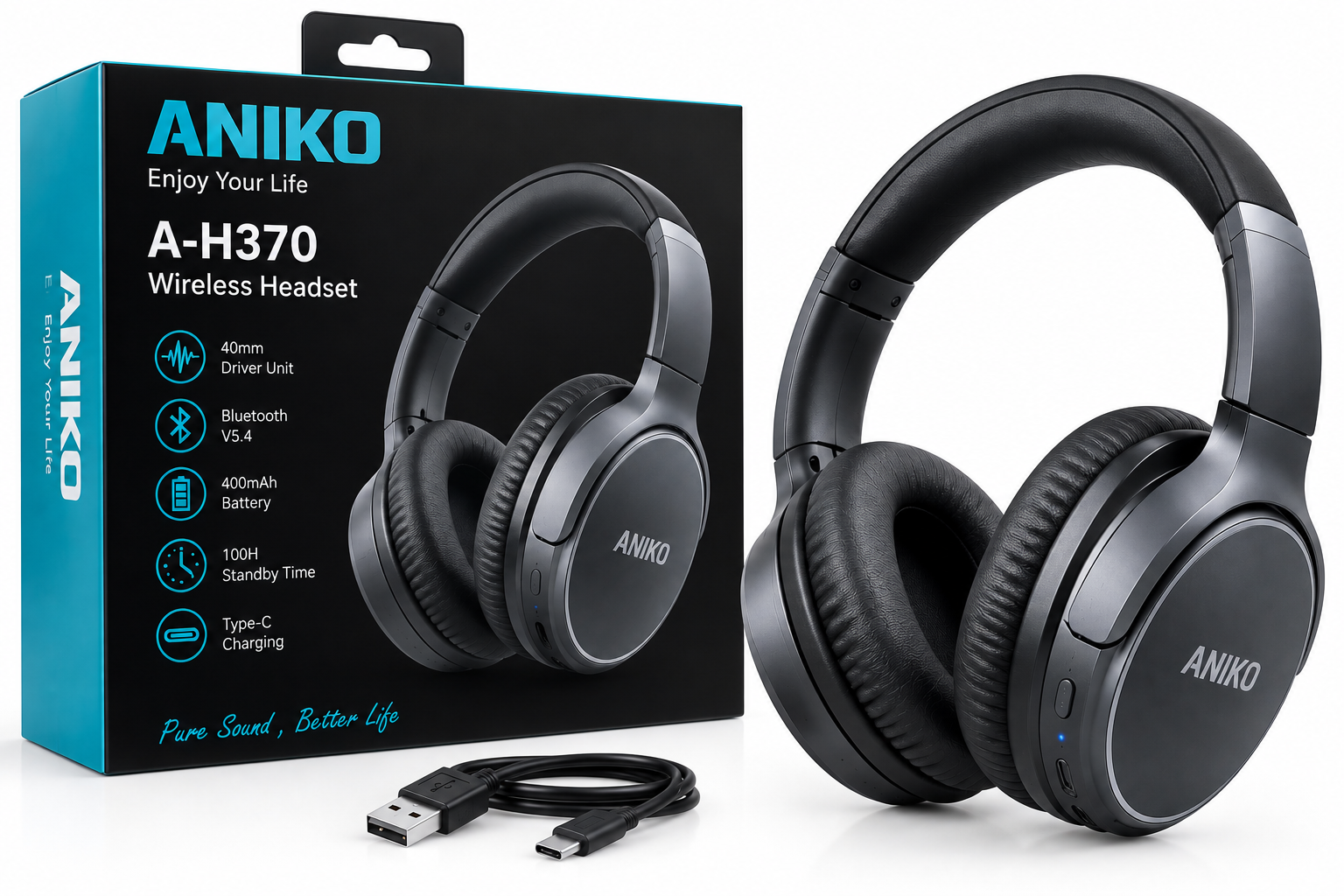 هدست بی سیم ANIKO A-H370